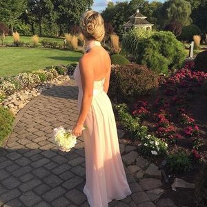 Light pink prom dress